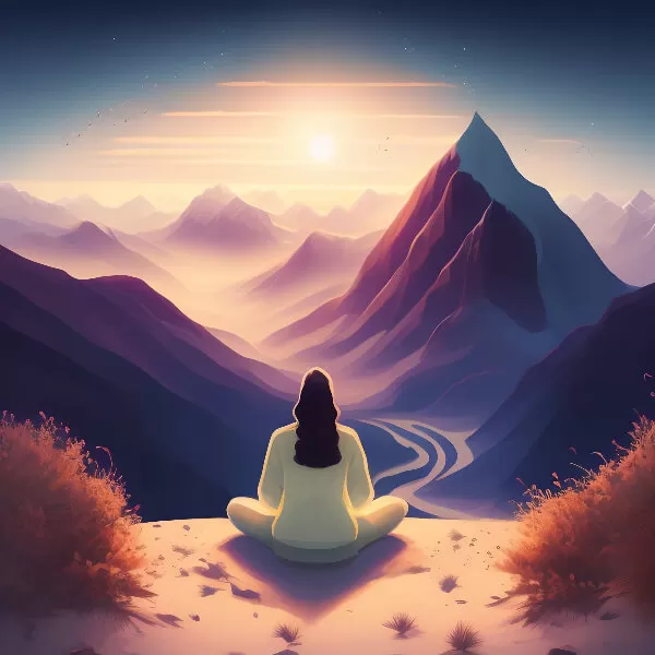 woman-sits-cliff-looking-sun-energytuneup_com