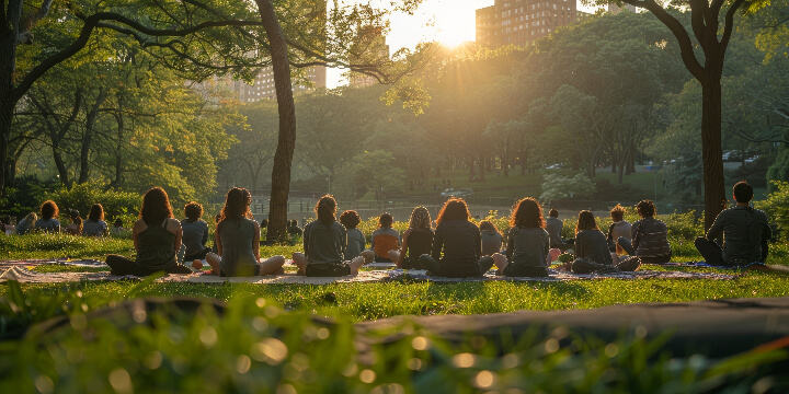 experience-serenity-group-meditation-park-sunset-surrounded-by-natures-greenery-energytuneup_net